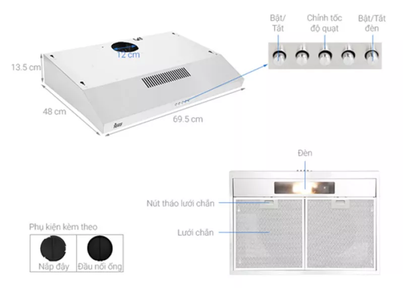 Máy Hút Mùi Teka CH 1070 BG Code TF2070B