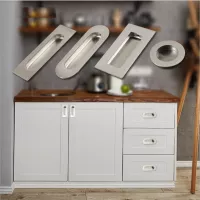Tay Nắm Âm Tủ Bằng Inox KNN258M