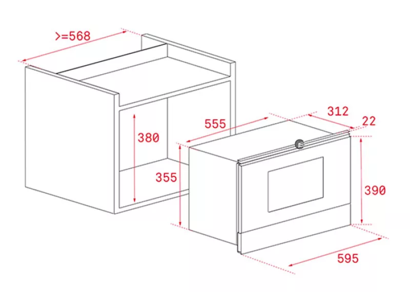 Lò Vi Sóng Kết Hợp Nướng Teka ML 8220 BIS Code 112030000