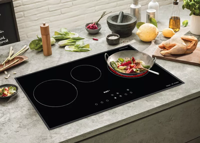 Bếp Điện Từ 3 Vùng Nấu Kaff KF-IC3801 Made in Malaysia