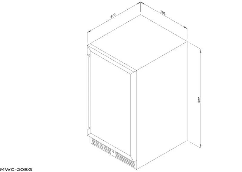 Tủ Bảo Quản Rượu Malloca MWC-20BG