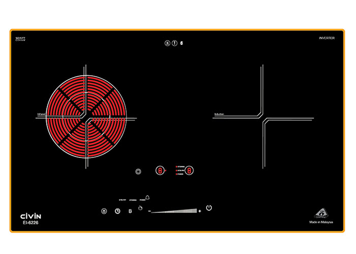 Bếp Điện Từ Kết Hợp Civin EI-6226