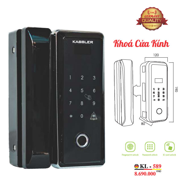 Khóa Cửa Kính Kassler
