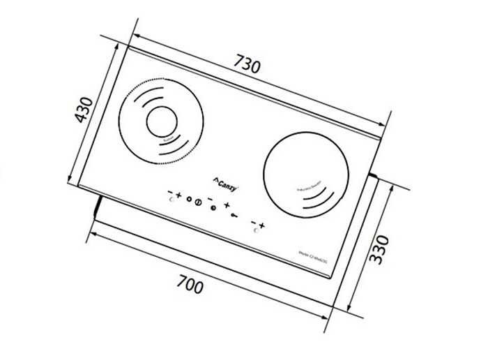 bep-dien-tu-CZ-MIX823S-kichthuoc