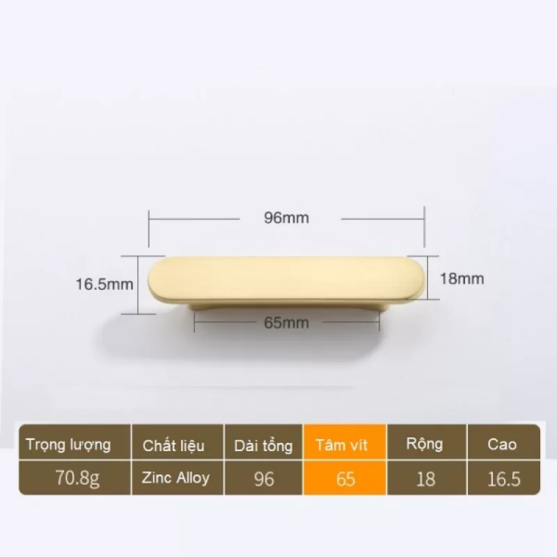 Tay Nắm Cửa Tủ Bằng Hợp Kim Kẽm FHK272VM