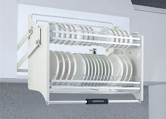 Kệ Chén Dĩa Di Động Inox Mạ Crom EUI160