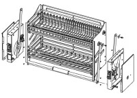 Kệ Chén Nâng Hạ Roxana R014