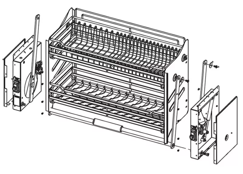 Kệ Chén Nâng Hạ Roxana R014