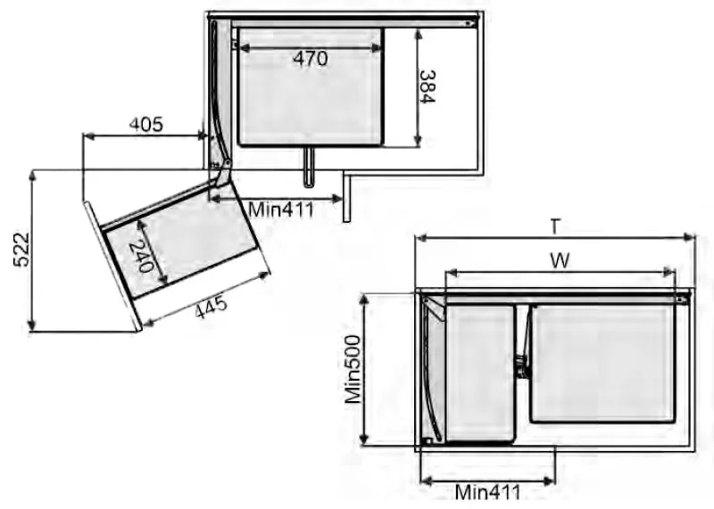 Kệ Góc Liên Hoàn Eurogold EPV101 Nan Oval