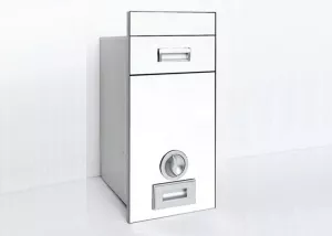 Thùng gạo gương Eurogold C300 Trắng Sữa