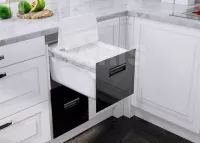 Thùng Gạo Mặt Kính Đen Garis GR07.30B