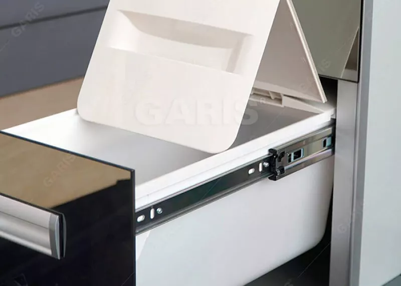 Thùng Gạo Mặt Kính Đen Garis GR07.30B