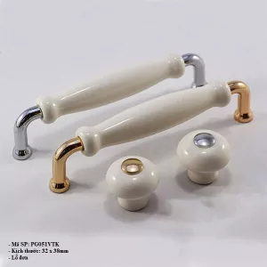 Tay Nắm Cửa Bằng Gốm Sứ PG051VTK