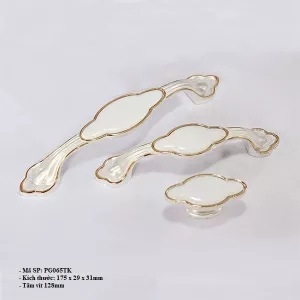 Tay Nắm Cửa Tủ Gốm Sứ PG065TK