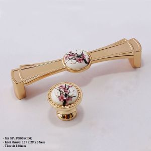 Tay Nắm Cửa Tủ Gốm Sứ PG068CDK