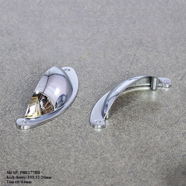 Tay Nắm Cửa Tủ Hợp Kim PHK177BB