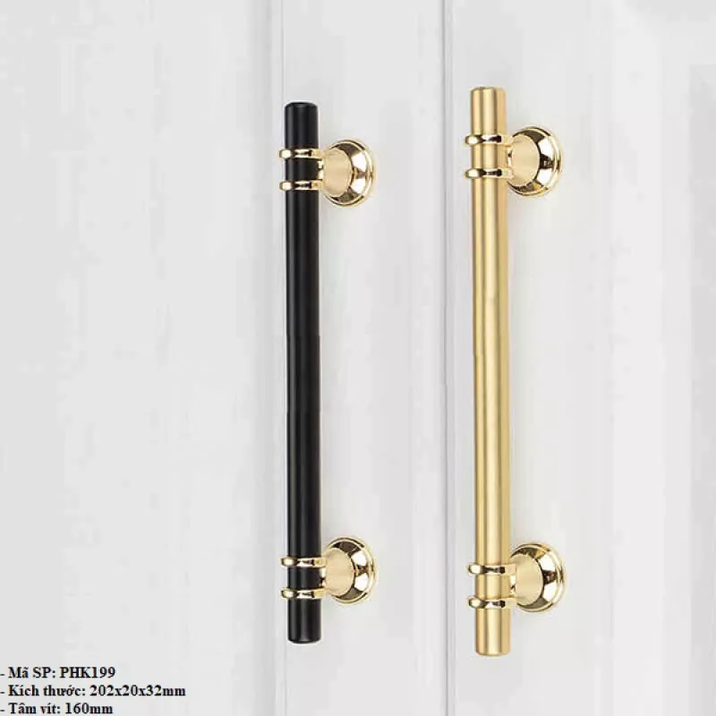 Tay Nắm Cửa Tủ Bằng Hợp Kim PHK199V