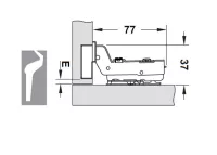 Bản Lề Legato Lọt Lòng Cucina 334.00.066