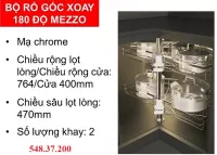 Mâm Xoay Góc 1/2 Cucina Mezzo 548.37.200