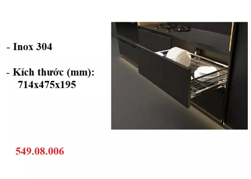 Kệ Đựng Bát Đĩa Cucina 549.08.006