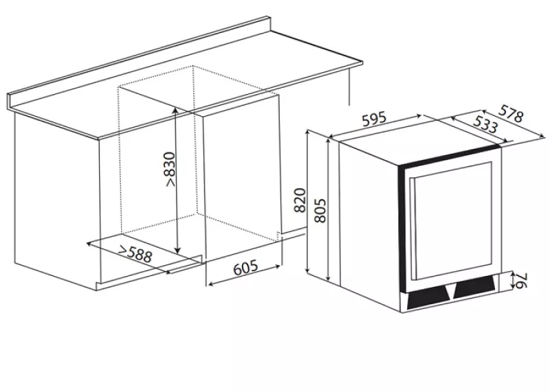 Tủ Rượu KAFF KF-WC01