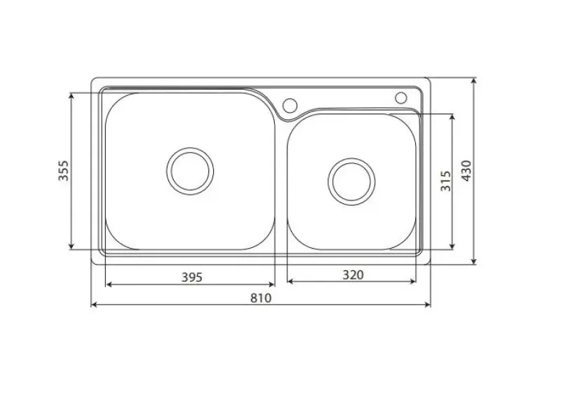 Chậu Rửa Chén Inox Kaff KF-P8143
