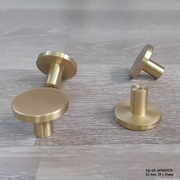 Núm Tay Nắm Cửa Tủ Bằng Đồng MN503VD