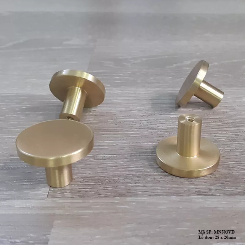 Núm Tay Nắm Cửa Tủ Bằng Đồng MN503VD
