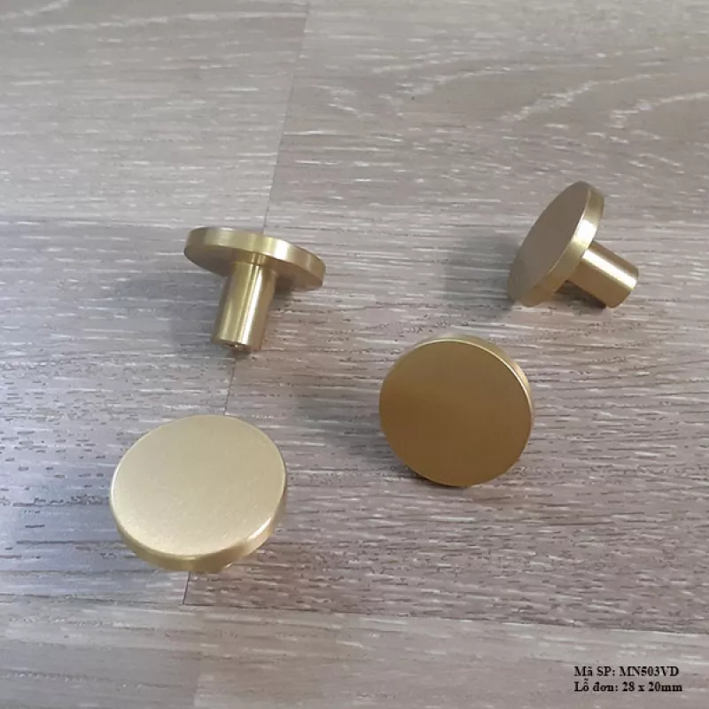 Núm Tay Nắm Cửa Tủ Bằng Đồng MN503VD