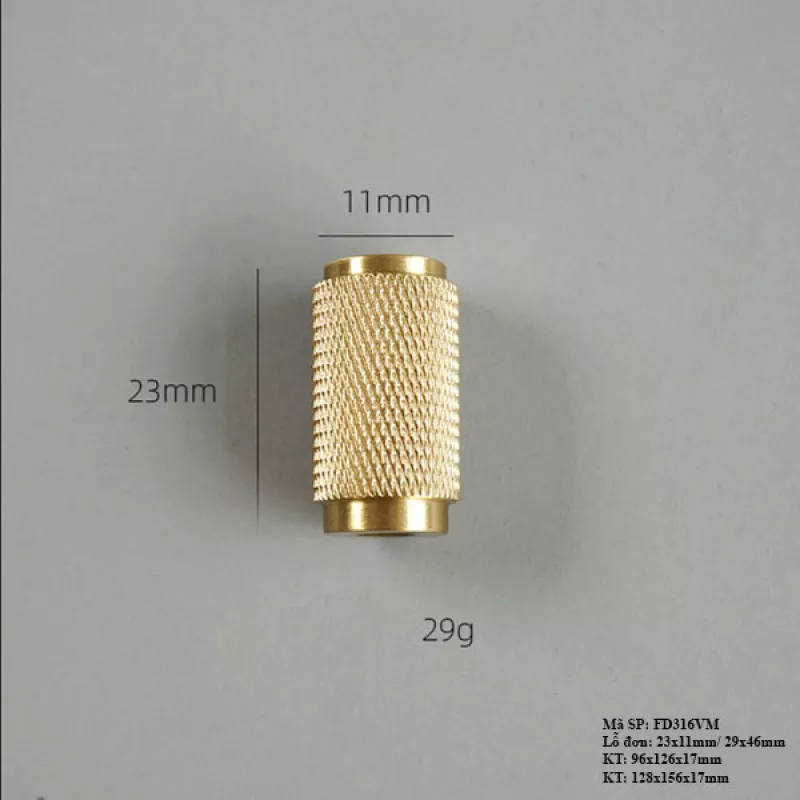 Tay Nắm Tủ Bếp Bằng Đồng FD316VM