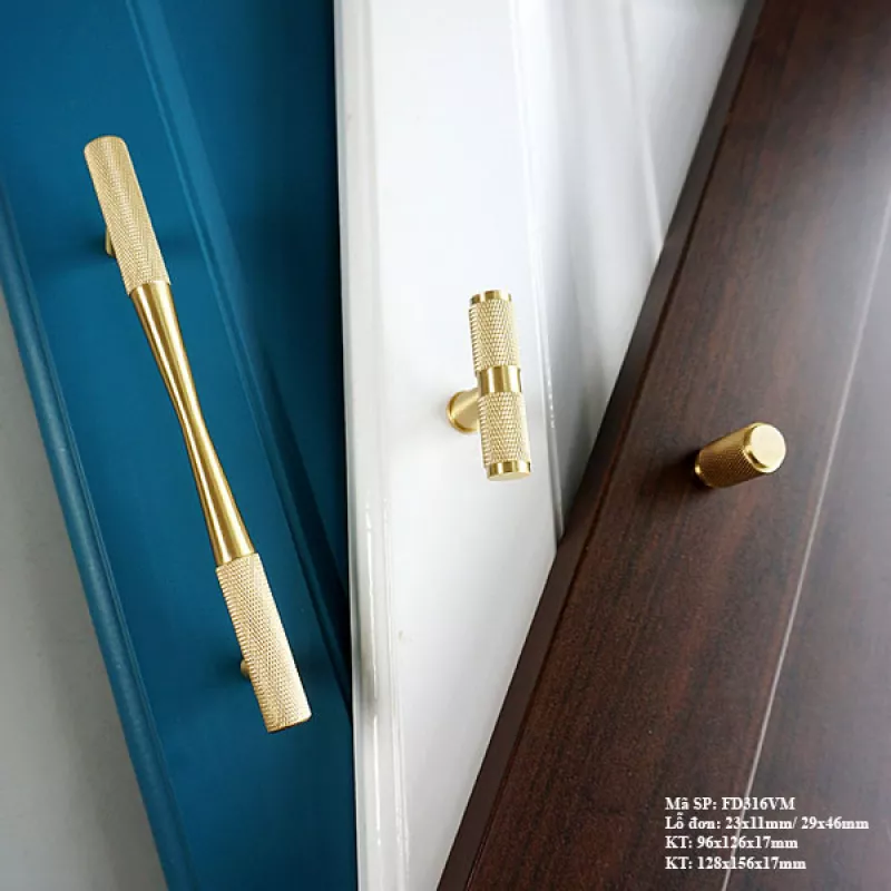 Tay Nắm Tủ Bếp Bằng Đồng FD316VM