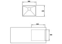 Chậu Rửa Hafele Inox HS19-SSN1S60 567.20.397