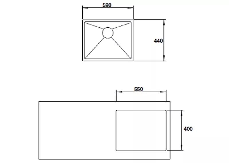 Chậu Rửa Hafele Inox HS19-SSN1S60 567.20.397