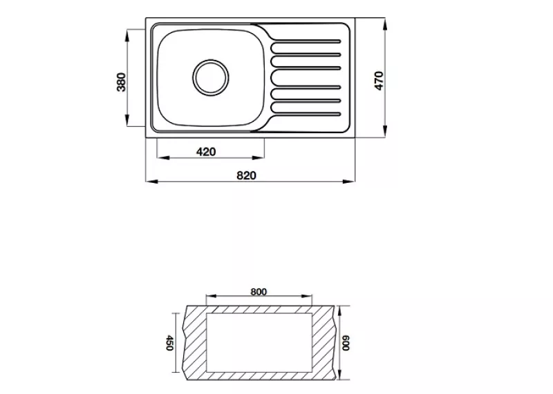 Chậu Rửa Chén Hafele Inox HS19-SSD1R60 567.23.093