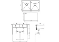 Chậu Rửa Chén Inox Hafele HS20-SSN2S90 567.20.537
