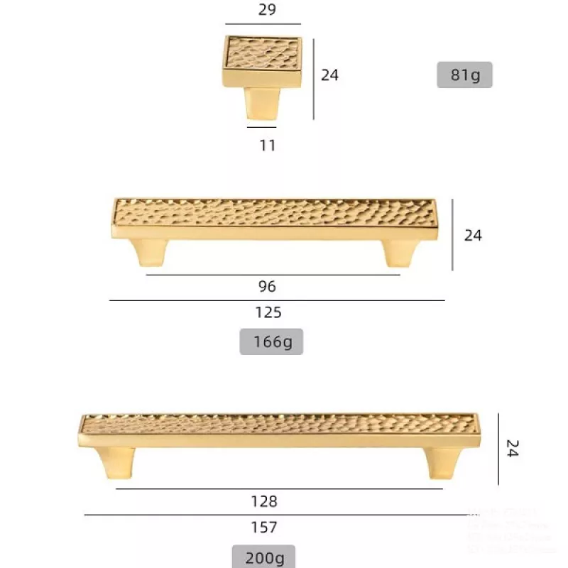 Tay Nắm Cửa Tủ Bằng Đồng FD323V