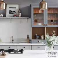 Núm Tay Nắm Cửa Tủ Bằng Đồng Khảm Trai FN276HVD