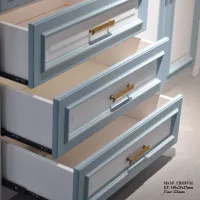 Tay Nắm Cửa Tủ Bằng Đồng Màu Vàng Kiểu Mỹ FD325VM