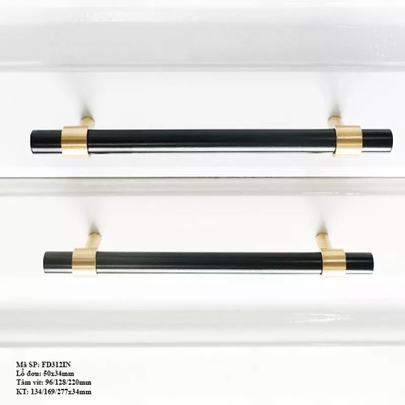 Tay Nắm Cửa Tủ bằng đồng FD312IN