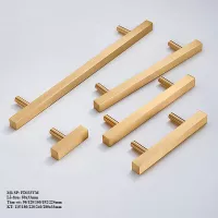 Tay Nắm Cửa Tủ Bằng Đồng Cạnh Vuông FD333VM