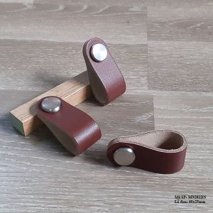 Núm Tay Nắm Cửa Tủ Bằng Da MN281DN