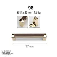Tay Nắm Cửa Tủ Bằng Hợp Kim Kẽm Mặt Da FHK411GD