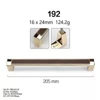 Tay Nắm Cửa Tủ Bằng Hợp Kim Kẽm Mặt Da FHK411GD