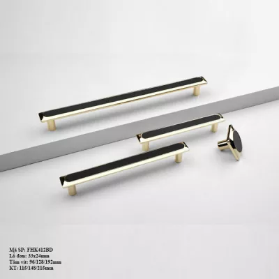 Tay Nắm Cửa Tủ Bằng Hợp Kim Kẽm Da FHK412BD