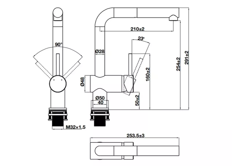 Vòi Bếp Bằng Đồng Hafele HT21-CC1F245C 577.55.200