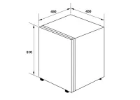 Tủ Lạnh Mini Cửa Đặc Hafele HC-M48S 568.30.311