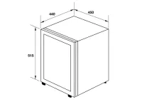 Tủ Lạnh Mini Cửa Kính Hafele HC-M48S 568.30.301