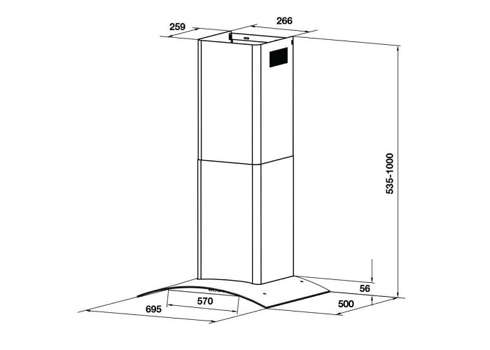 may-hut-mui-Hafele-HH-WT70A-533.86.807(B)