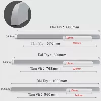 Tay Nắm Cửa Tủ Áo MTA510AN - 600/800/1000mm