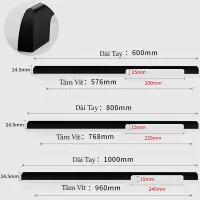 Tay Nắm Cửa Tủ Áo MTA510AN - 600/800/1000mm
